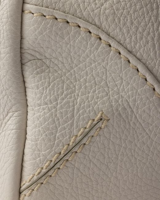 Prada Natural Karin Medium Antiqued Leather Tote Bag
