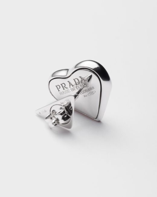 Prada Blue Eternal Nano Heart Single Earring