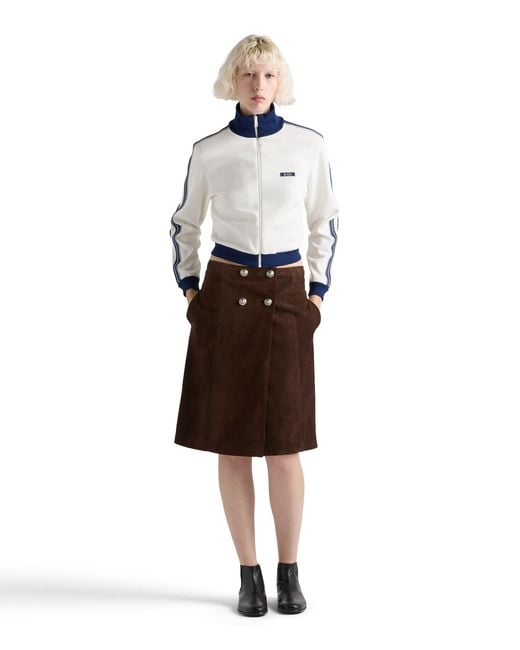Prada Brown Suede Skirt