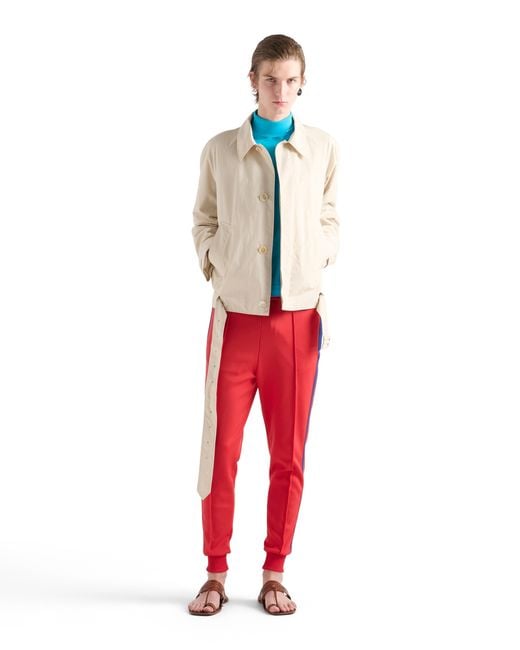 Prada White Cotton Jacket for men
