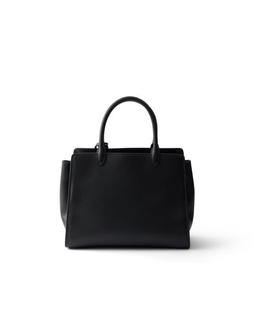 Prada Black Prelude Medium Leather Handbag