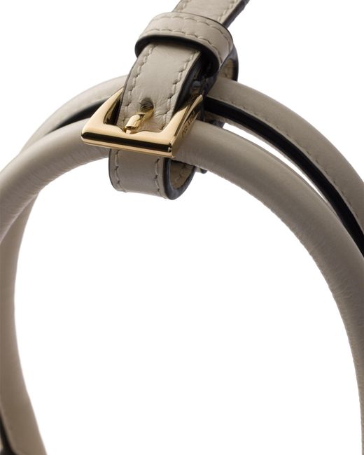 Prada Natural Bonnie Leather Mini Handbag