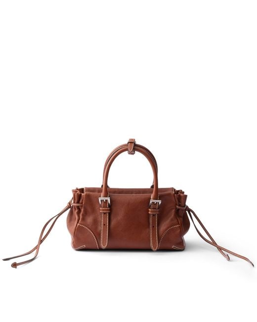 Borsa Karin Small di Prada in Brown