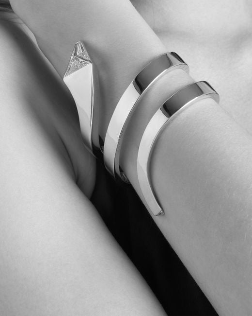 Prada White Eternal Schlangenarmreif – Gelbgold Mit Im Labor Gezüchteten Diamanten