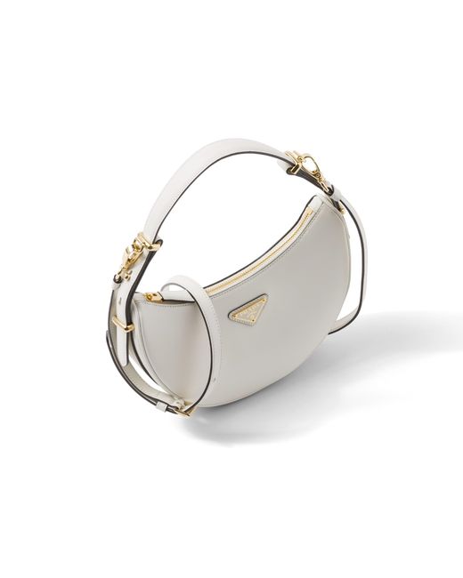 Borsa A Spalla Arqué Small di Prada in White