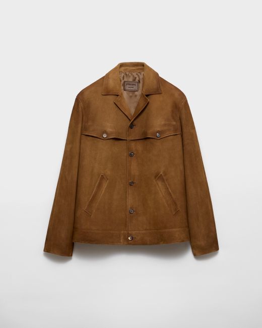 Prada Brown Suede Jacket for men