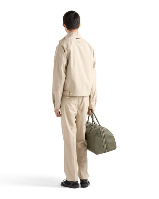 Prada Natural Cotton Jacket, Sand for men