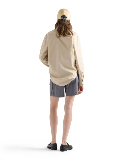 Prada Natural Poplin Shirt