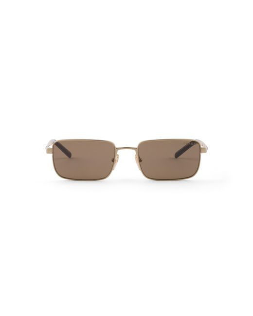 Prada White Sunglasses With Logo for men