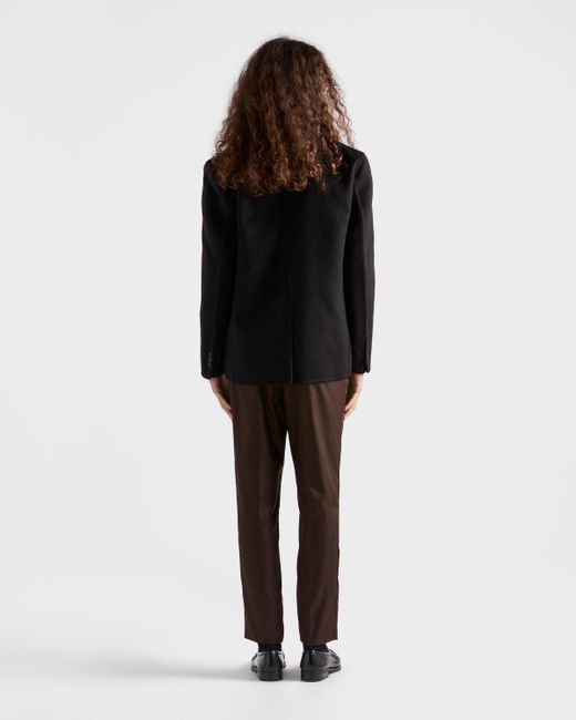 Pantalon En Re-Nylon Prada pour homme en coloris Brown