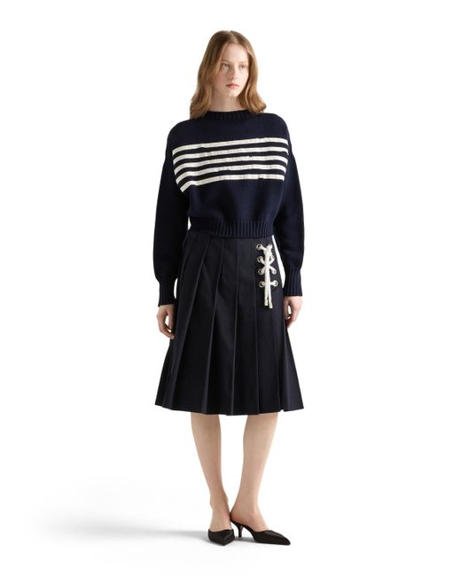 Jersey De Algodón Holgado, Mujer, Talla Prada de color Blue