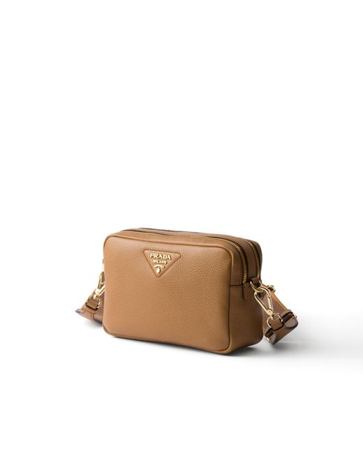 Prada Brown Small Leather Shoulder Bag