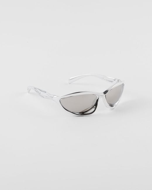 Prada Gray Runway Sunglasses for men