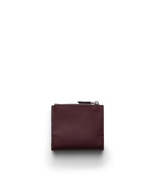 Prada Purple Small Saffiano Leather Wallet for men