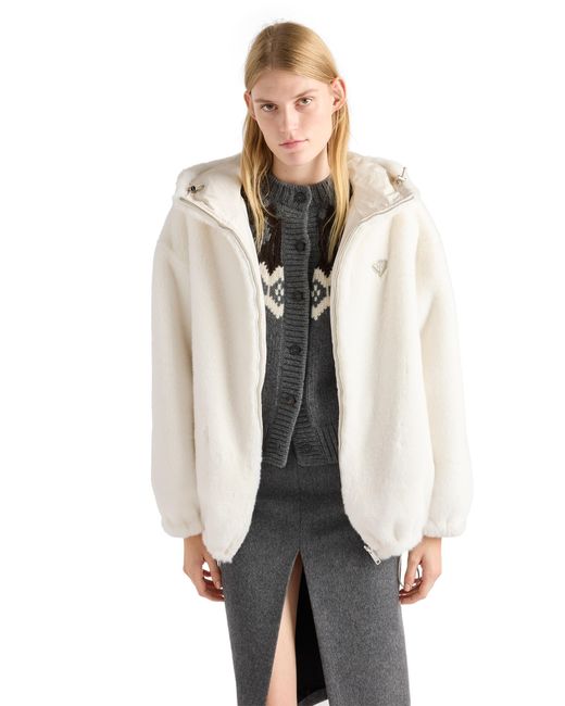 Prada White Reversible Aspen Jacket