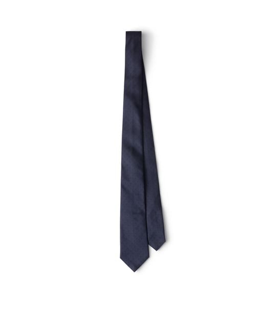 Prada Blue Silk Tie for men