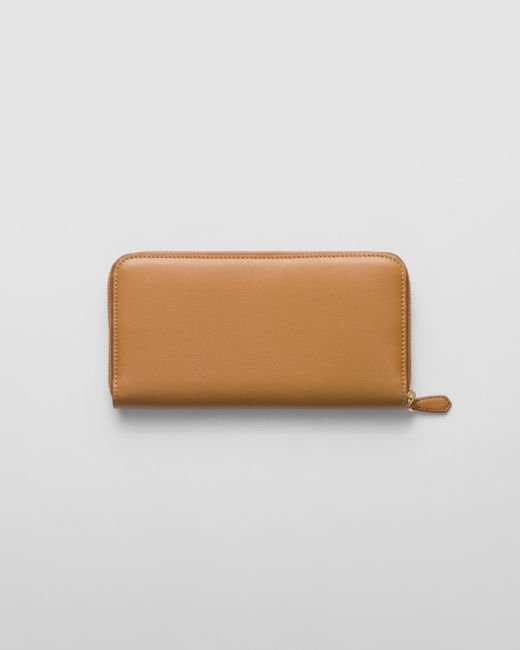 Prada Natural Large Leather Wallet