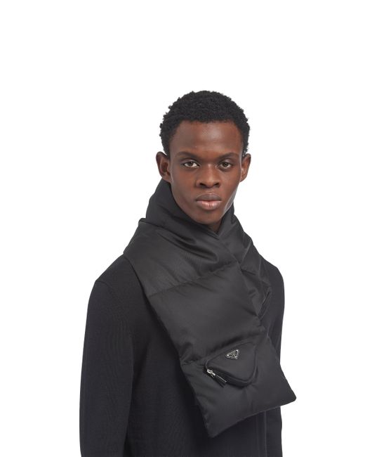 Écharpe En Laine Et Re-Nylon Prada pour homme en coloris Black