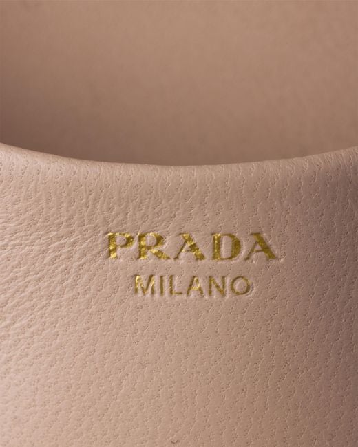 Prada Pink Nappa Leather Platform Sandals