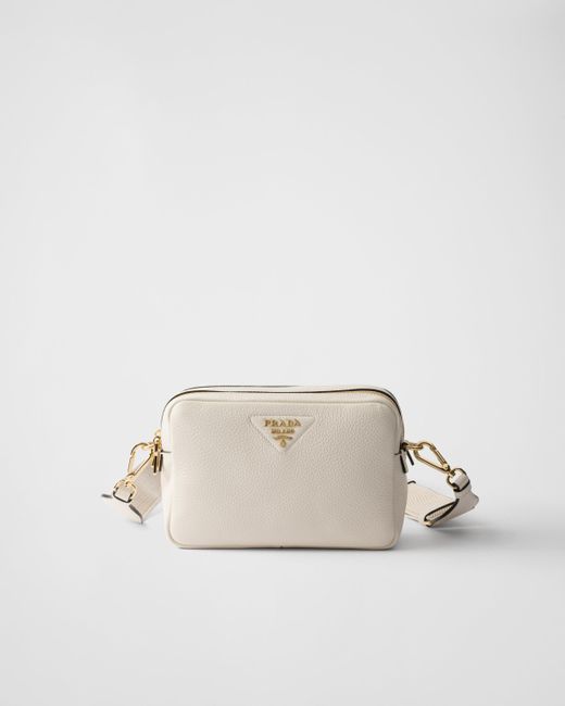 Borsa A Tracolla Small di Prada in Natural