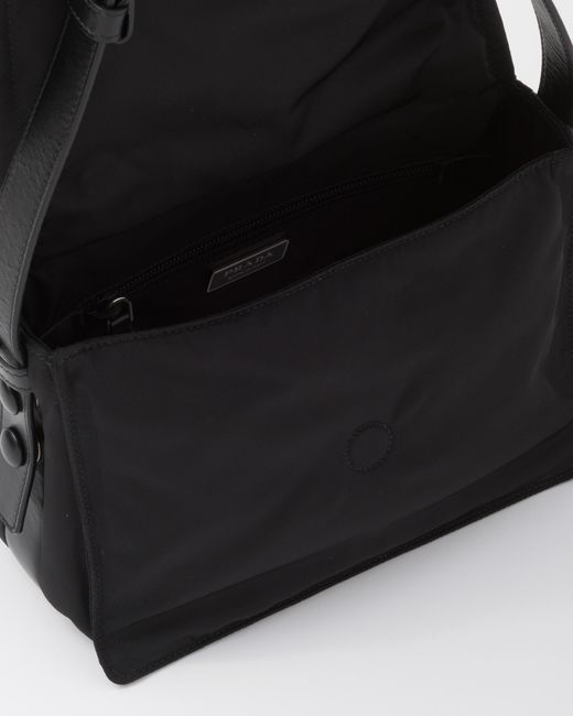 Prada Black Traveller Small Padded Re-Nylon Shoulder Bag