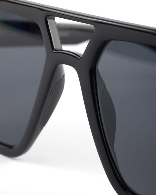 Prada Blue Linea Rossa Sunglasses, Lens for men