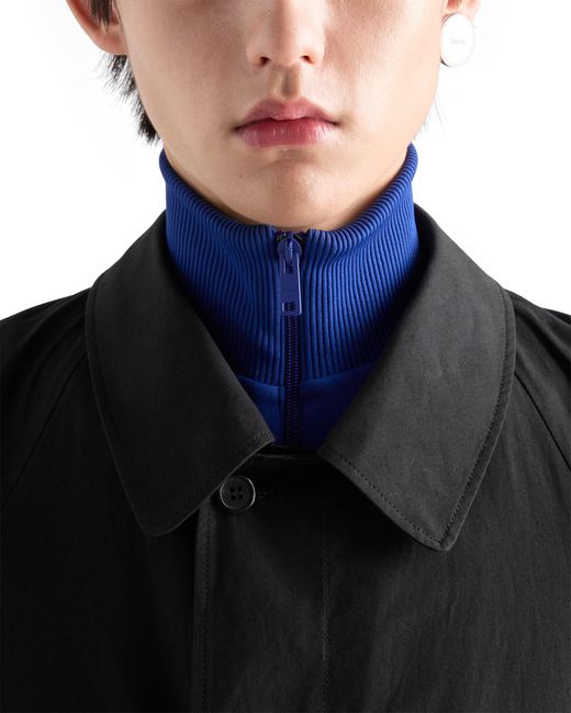 Prada Blue Technical Fabric Blouson Jacket for men