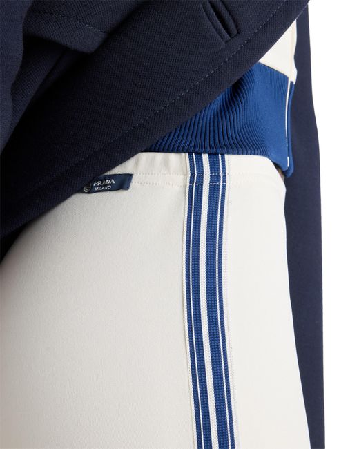 Prada White Fleece Leggings