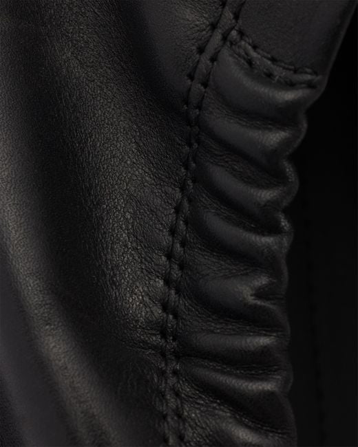Prada Black Speedrock Leather Loafers, Size 5 for men