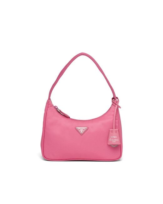 Prada Pink Re-edition 2000 Nylon Mini Bag