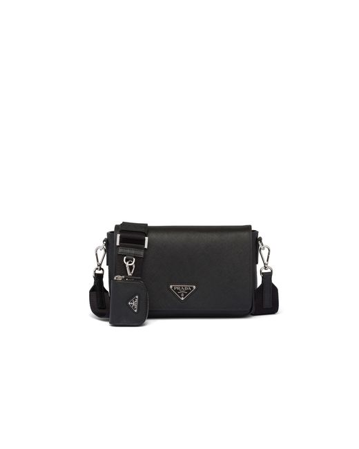 Prada Multicolor Saffiano Leather Shoulder Bag for men