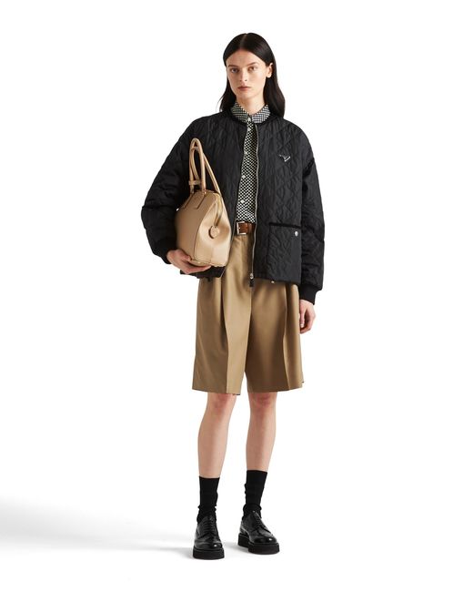 Prada Black Quilted Light Re-Nylon Jacket