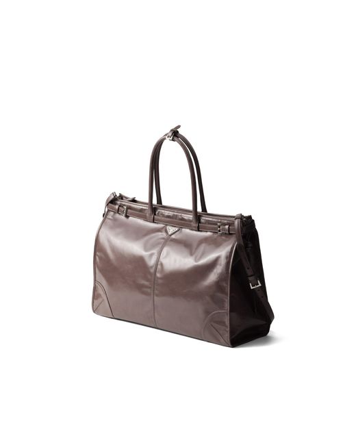 Borsa Shopping Bonnie di Prada in Brown da Uomo