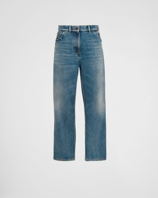 Prada Blue Five-pocket-jeans Aus Denim