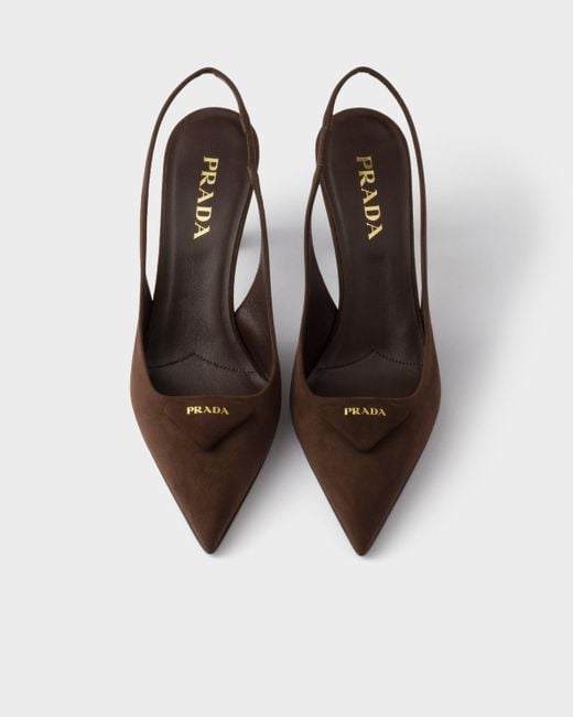 Décolleté Slingback di Prada in White