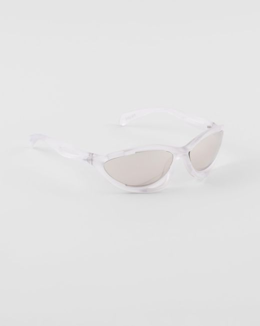 Prada White Sunglasses With The Logo