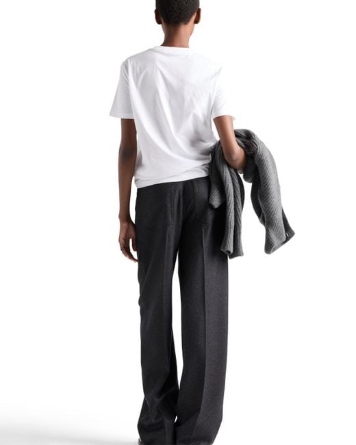 Camiseta De Punto, Mujer, Talla Prada de color White