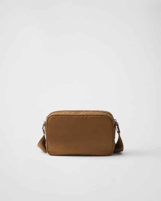 Prada Brown Schultertasche Aus Re-Nylon
