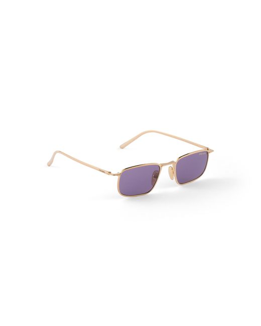 Prada Purple Sunglasses With Logo for men