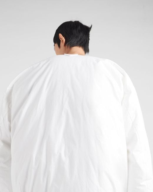 Doudoune En Coton À Matelassage Moyen Prada pour homme en coloris White