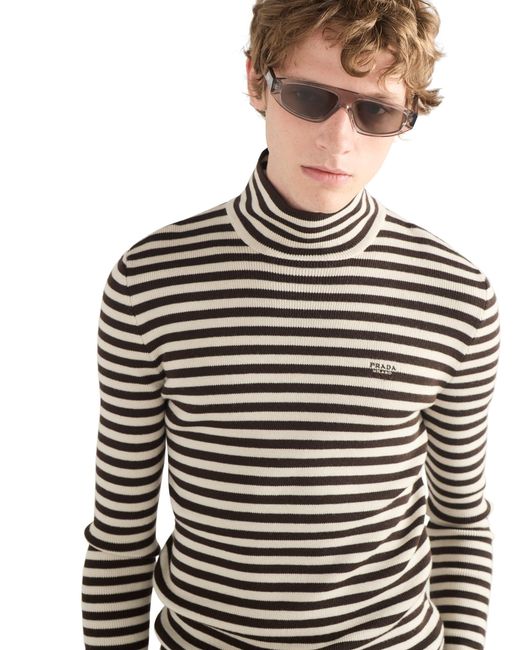 Prada Gray Eyewear Collection Sunglasses for men