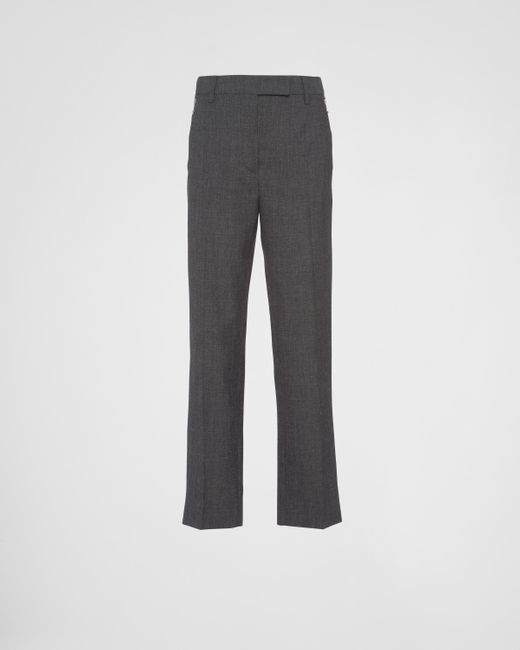 Prada Gray Wool Pants