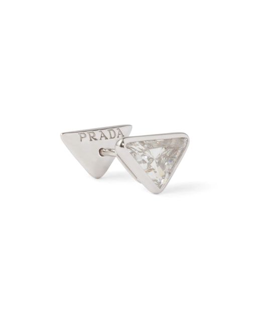 Prada White Eternal Single Earring