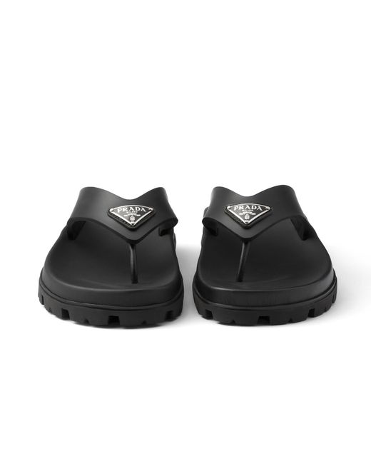 Prada Black Sandalen