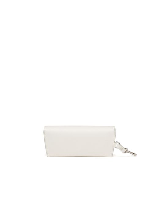 Prada White Saffiano Leather Eyeglasses Case for men