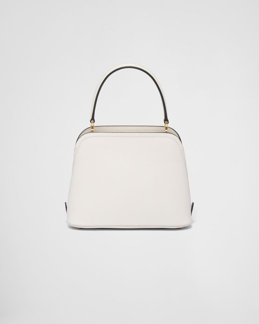 Prada White Matinée Small Saffiano Leather Bag