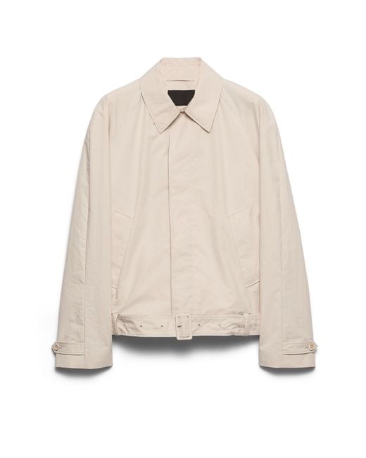 Prada White Cotton Jacket for men