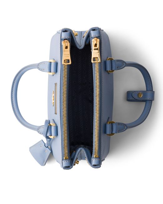 Prada Blue Galleria Mini Saffiano Leather Bag, Aviation