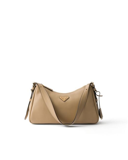 Prada Natural Medium Aimée Shoulder Bag