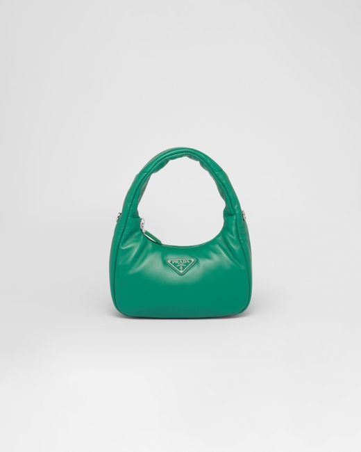Prada Soft Padded Nappa Leather Minibag in Green Lyst